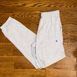 champion light gray sweats